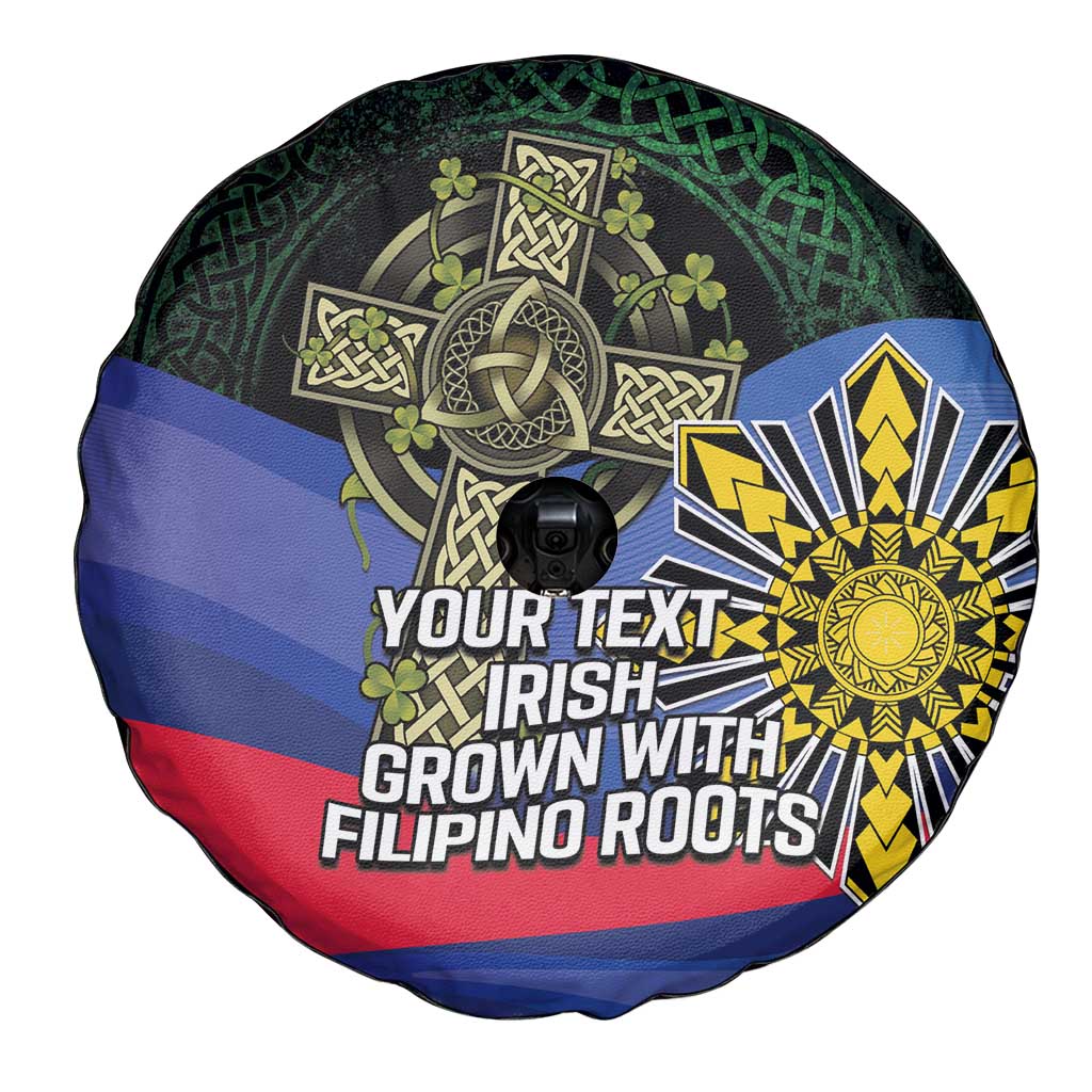 Personalized Irish Grown With Filipino Roots Spare Tire Cover