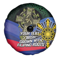 Personalized Irish Grown With Filipino Roots Spare Tire Cover