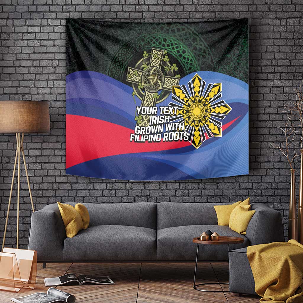 Personalized Irish Grown With Filipino Roots Tapestry