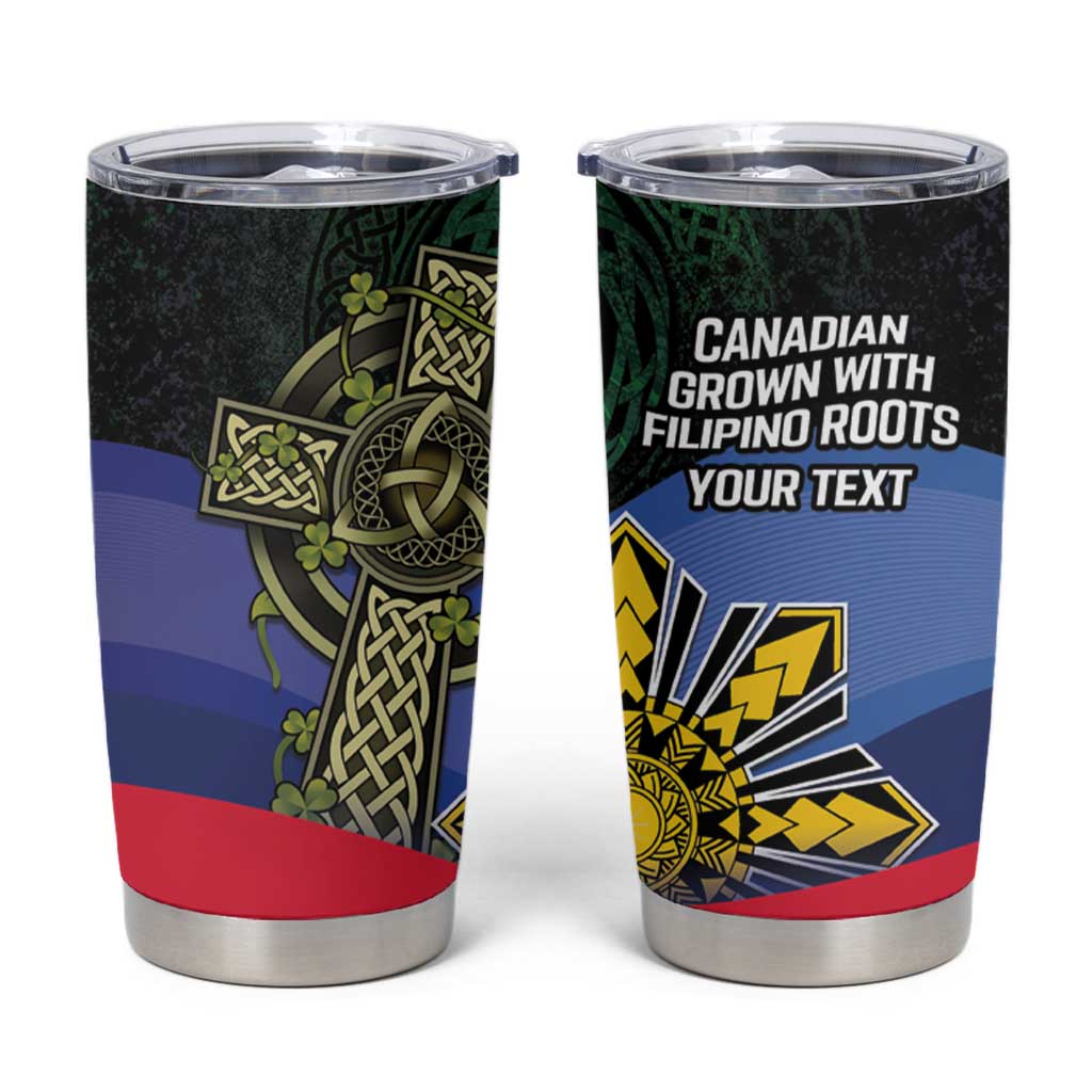 Personalized Irish Grown With Filipino Roots Tumbler Cup