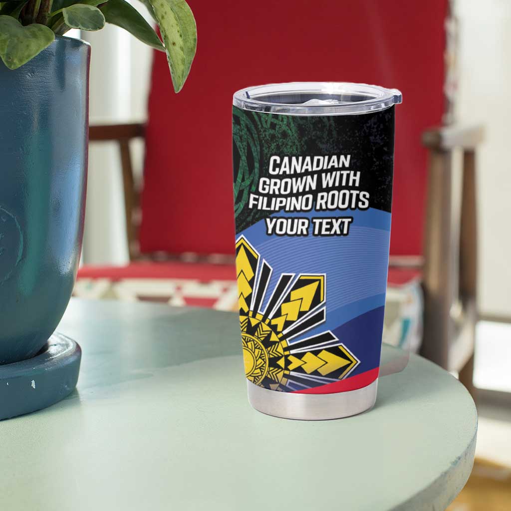 Personalized Irish Grown With Filipino Roots Tumbler Cup