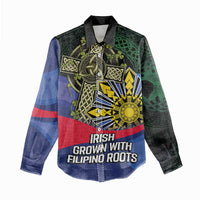 Personalized Irish Grown With Filipino Roots Women Casual Shirt