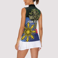 Personalized Irish Grown With Filipino Roots Women Sleeveless Polo Shirt