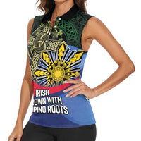 Personalized Irish Grown With Filipino Roots Women Sleeveless Polo Shirt
