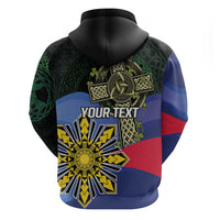 Personalized Irish Grown With Filipino Roots Zip Hoodie