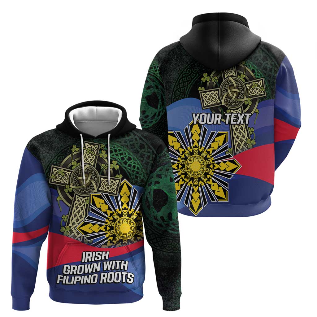Personalized Irish Grown With Filipino Roots Zip Hoodie