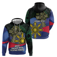Personalized Irish Grown With Filipino Roots Zip Hoodie