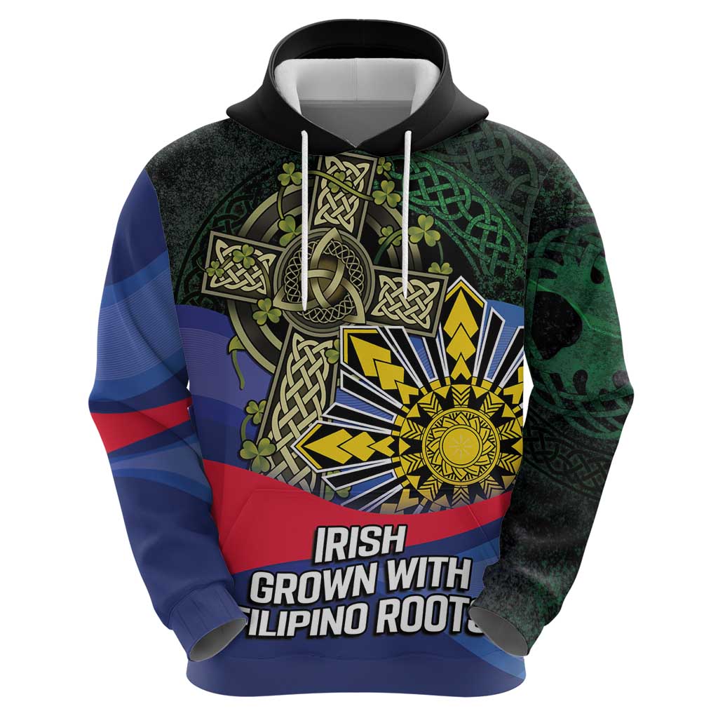Personalized Irish Grown With Filipino Roots Zip Hoodie