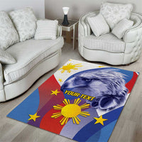 Personalized Philippines Eagle Week Area Rug Filipino Eagle with Flag Motif