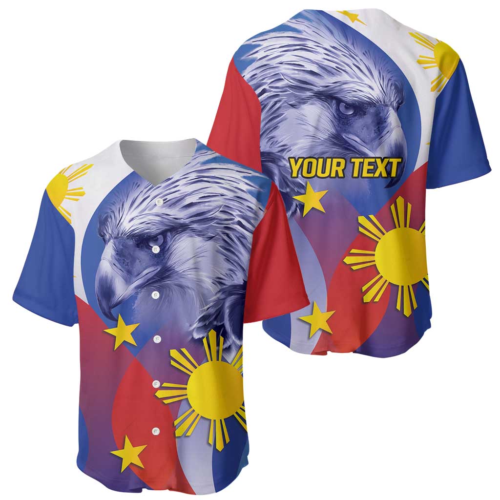 Personalized Philippines Eagle Week Baseball Jersey Filipino Eagle with Flag Motif