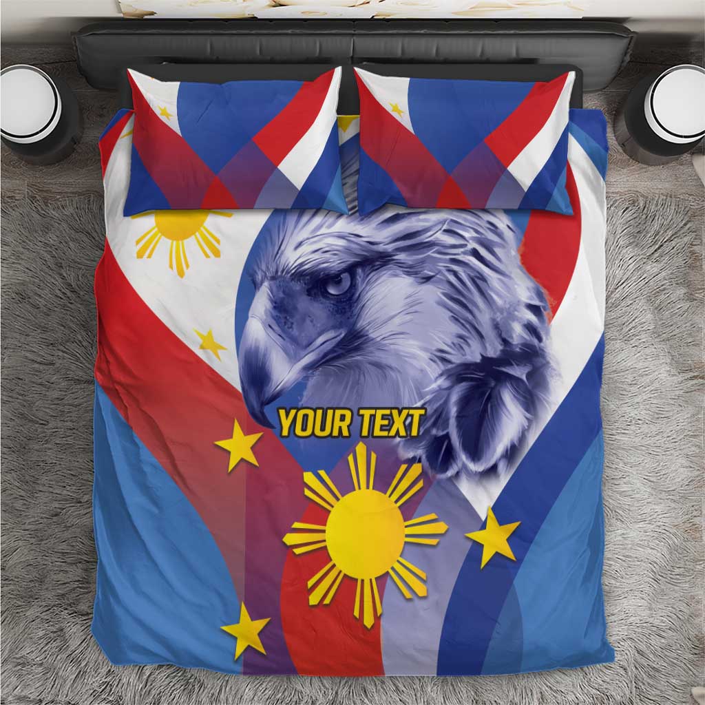 Personalized Philippines Eagle Week Bedding Set Filipino Eagle with Flag Motif