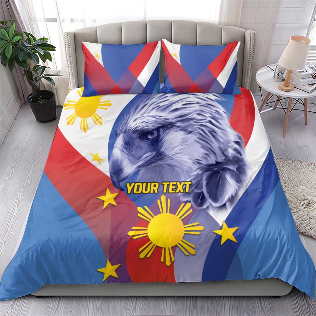 Personalized Philippines Eagle Week Bedding Set Filipino Eagle with Flag Motif