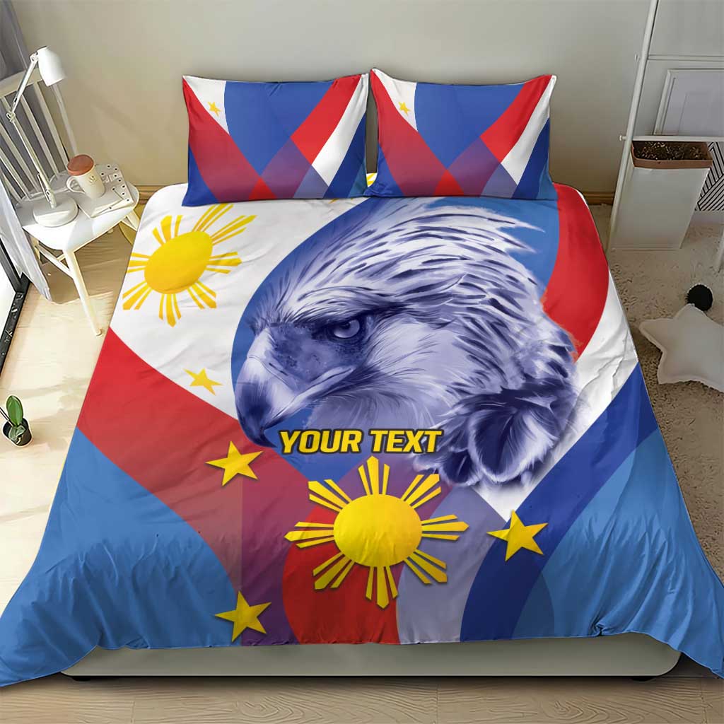 Personalized Philippines Eagle Week Bedding Set Filipino Eagle with Flag Motif