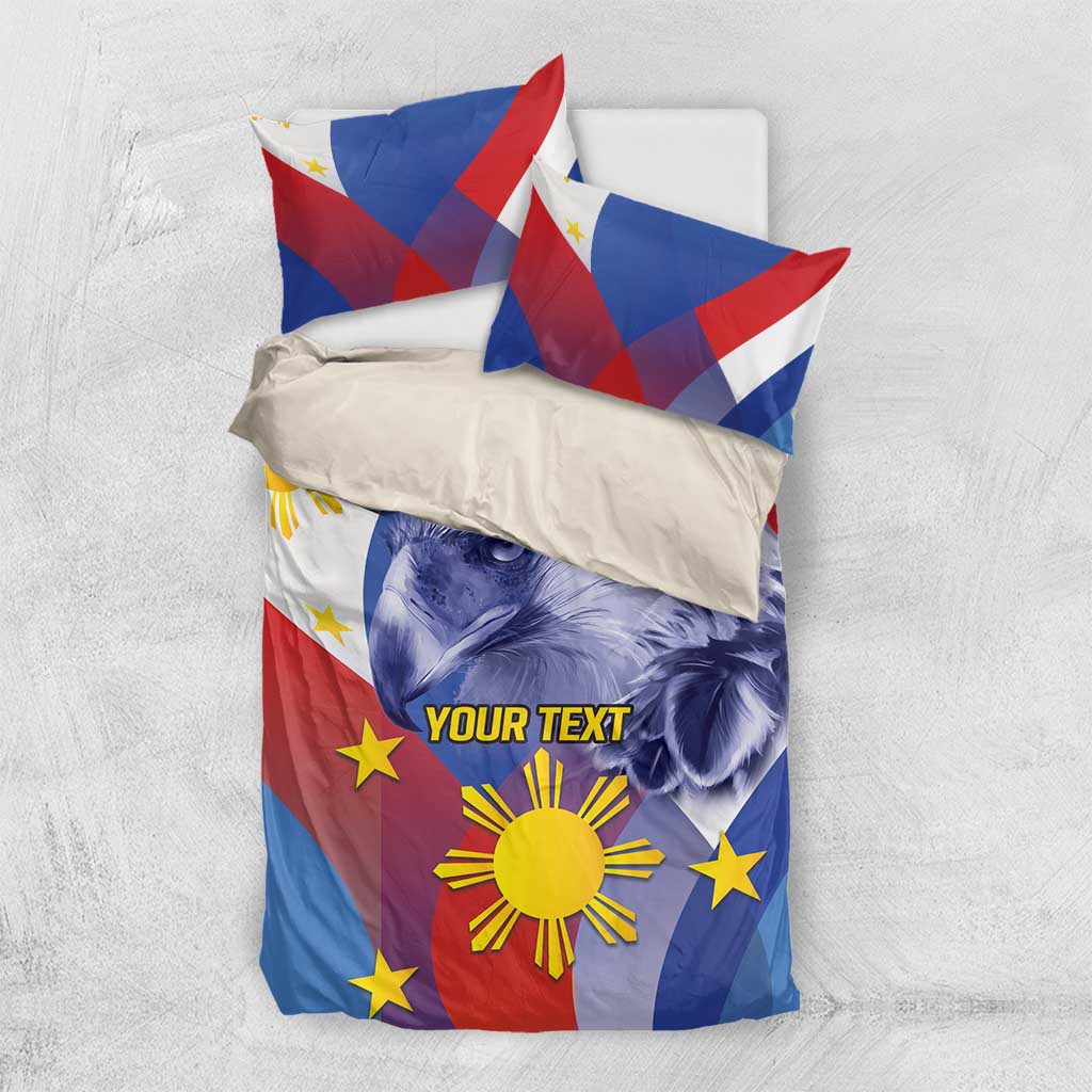 Personalized Philippines Eagle Week Bedding Set Filipino Eagle with Flag Motif