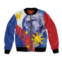 Personalized Philippines Eagle Week Bomber Jacket Filipino Eagle with Flag Motif