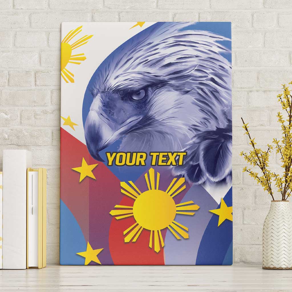 Personalized Philippines Eagle Week Canvas Wall Art Filipino Eagle with Flag Motif