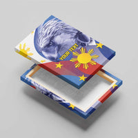 Personalized Philippines Eagle Week Canvas Wall Art Filipino Eagle with Flag Motif