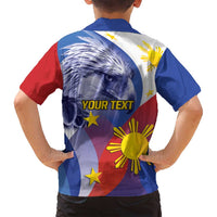 Personalized Philippines Eagle Week Family Matching Long Sleeve Bodycon Dress and Hawaiian Shirt Filipino Eagle with Flag Motif