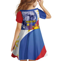 Personalized Philippines Eagle Week Family Matching Long Sleeve Bodycon Dress and Hawaiian Shirt Filipino Eagle with Flag Motif
