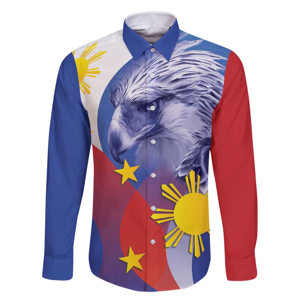 Personalized Philippines Eagle Week Family Matching Long Sleeve Bodycon Dress and Hawaiian Shirt Filipino Eagle with Flag Motif