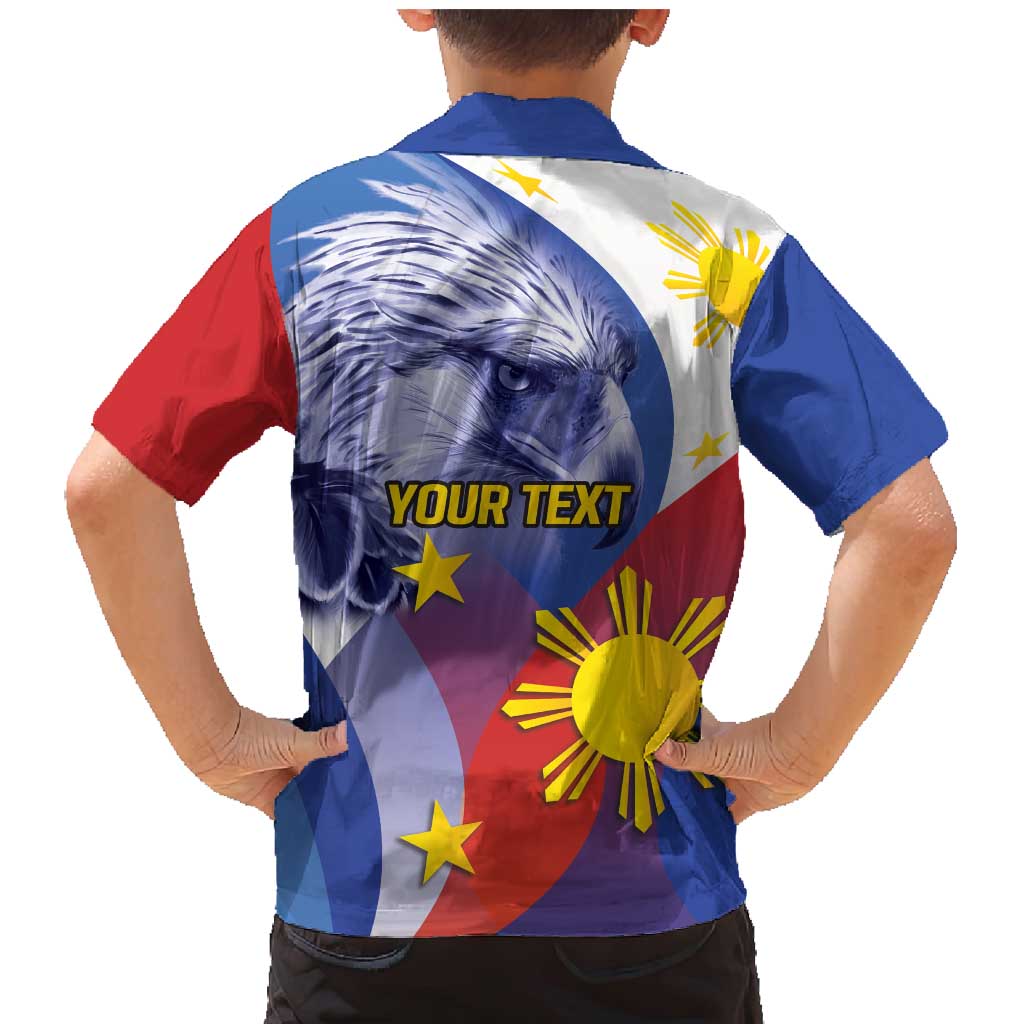 Personalized Philippines Eagle Week Family Matching Mermaid Dress and Hawaiian Shirt Filipino Eagle with Flag Motif