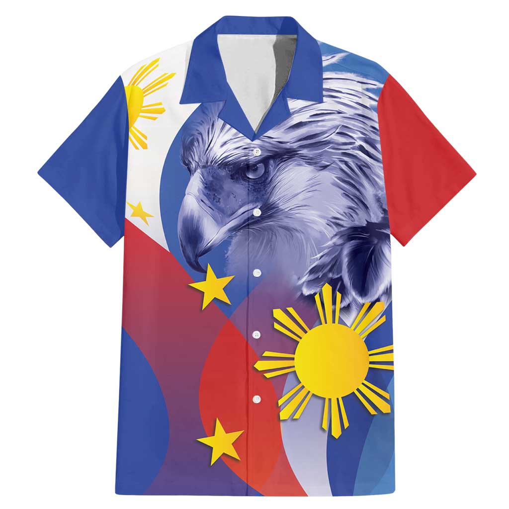 Personalized Philippines Eagle Week Family Matching Mermaid Dress and Hawaiian Shirt Filipino Eagle with Flag Motif