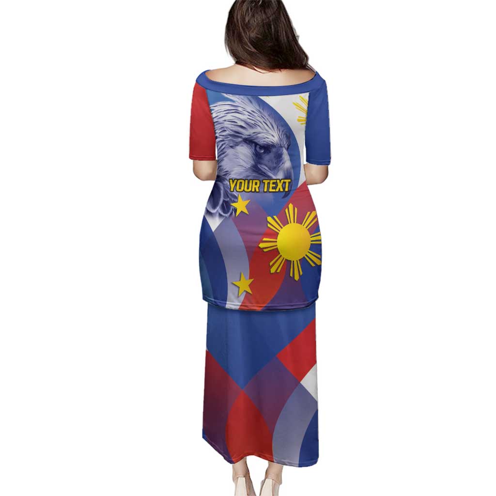 Personalized Philippines Eagle Week Family Matching Puletasi and Hawaiian Shirt Filipino Eagle with Flag Motif