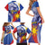 Personalized Philippines Eagle Week Family Matching Short Sleeve Bodycon Dress and Hawaiian Shirt Filipino Eagle with Flag Motif