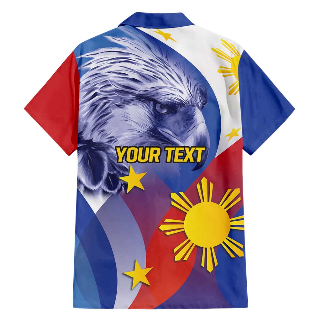 Personalized Philippines Eagle Week Family Matching Short Sleeve Bodycon Dress and Hawaiian Shirt Filipino Eagle with Flag Motif