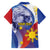 Personalized Philippines Eagle Week Family Matching Short Sleeve Bodycon Dress and Hawaiian Shirt Filipino Eagle with Flag Motif