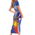 Personalized Philippines Eagle Week Family Matching Short Sleeve Bodycon Dress and Hawaiian Shirt Filipino Eagle with Flag Motif