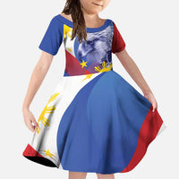 Personalized Philippines Eagle Week Family Matching Summer Maxi Dress and Hawaiian Shirt Filipino Eagle with Flag Motif