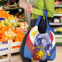 Personalized Philippines Eagle Week Grocery Bag Filipino Eagle with Flag Motif