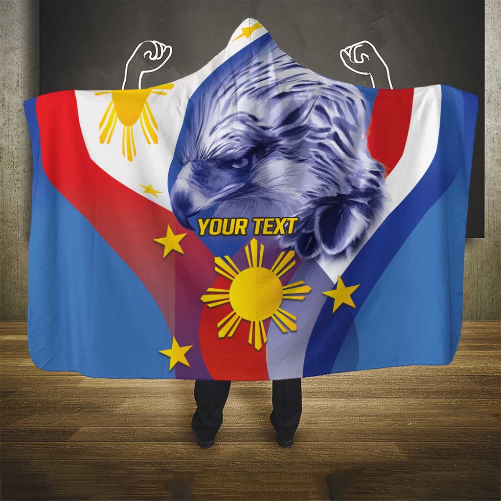 Personalized Philippines Eagle Week Hooded Blanket Filipino Eagle with Flag Motif
