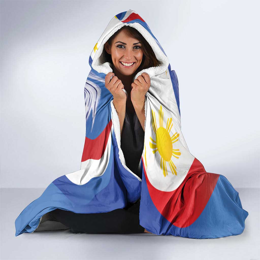 Personalized Philippines Eagle Week Hooded Blanket Filipino Eagle with Flag Motif