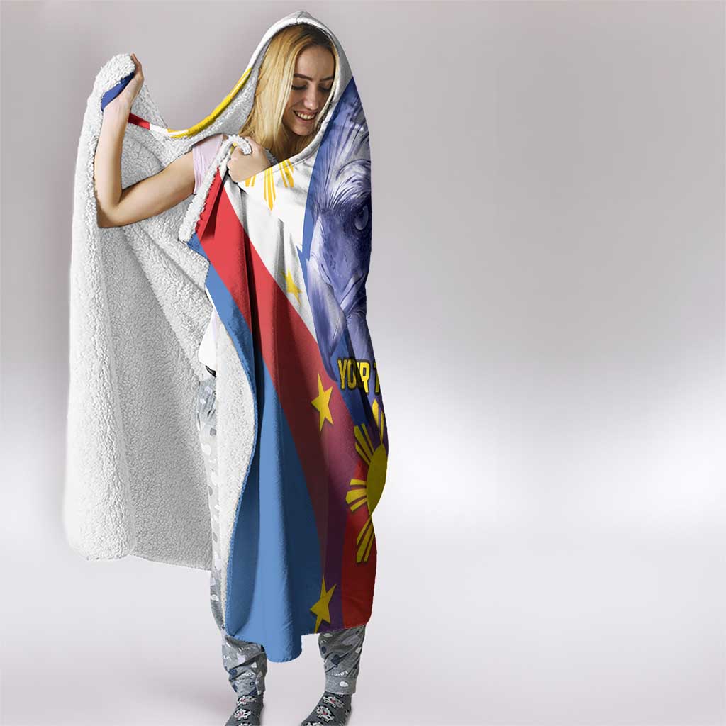 Personalized Philippines Eagle Week Hooded Blanket Filipino Eagle with Flag Motif