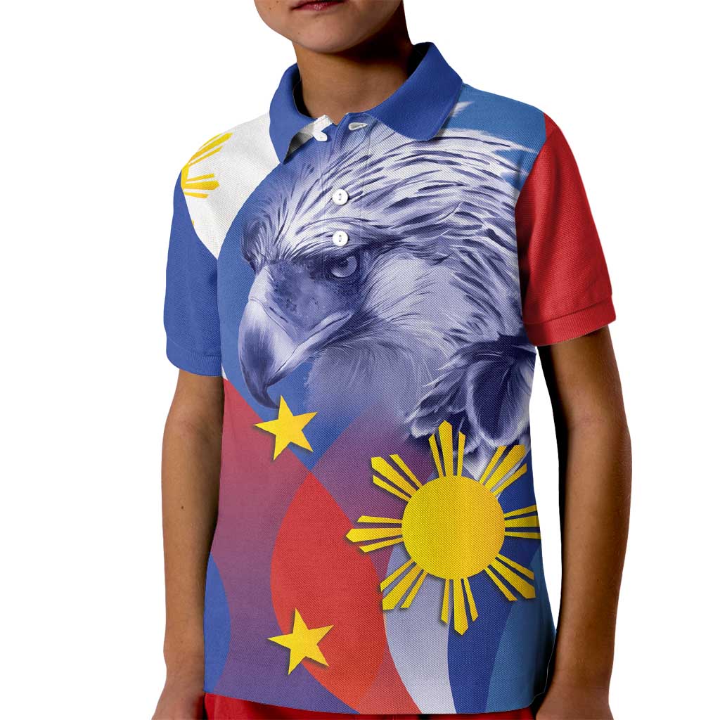 Personalized Philippines Eagle Week Kid Polo Shirt Filipino Eagle with Flag Motif