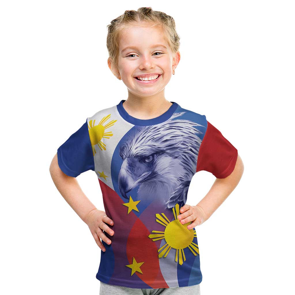 Personalized Philippines Eagle Week Kid T Shirt Filipino Eagle with Flag Motif