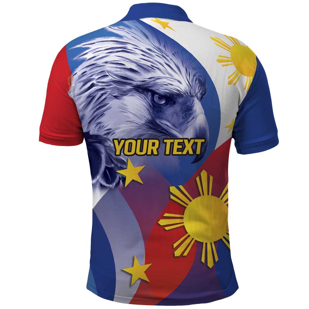 Personalized Philippines Eagle Week Polo Shirt Filipino Eagle with Flag Motif