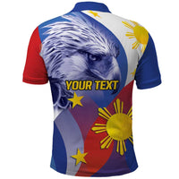 Personalized Philippines Eagle Week Polo Shirt Filipino Eagle with Flag Motif