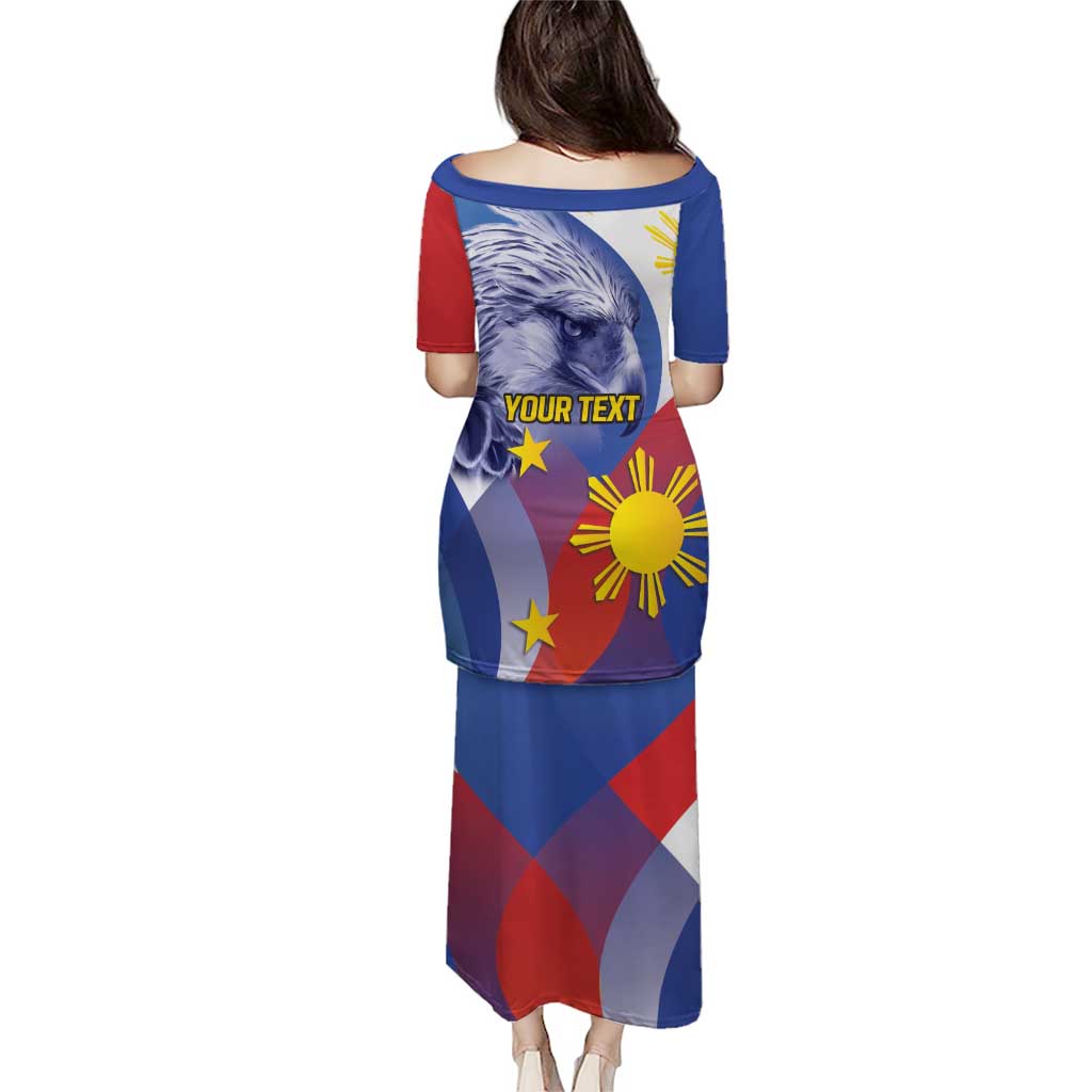 Personalized Philippines Eagle Week Puletasi Filipino Eagle with Flag Motif