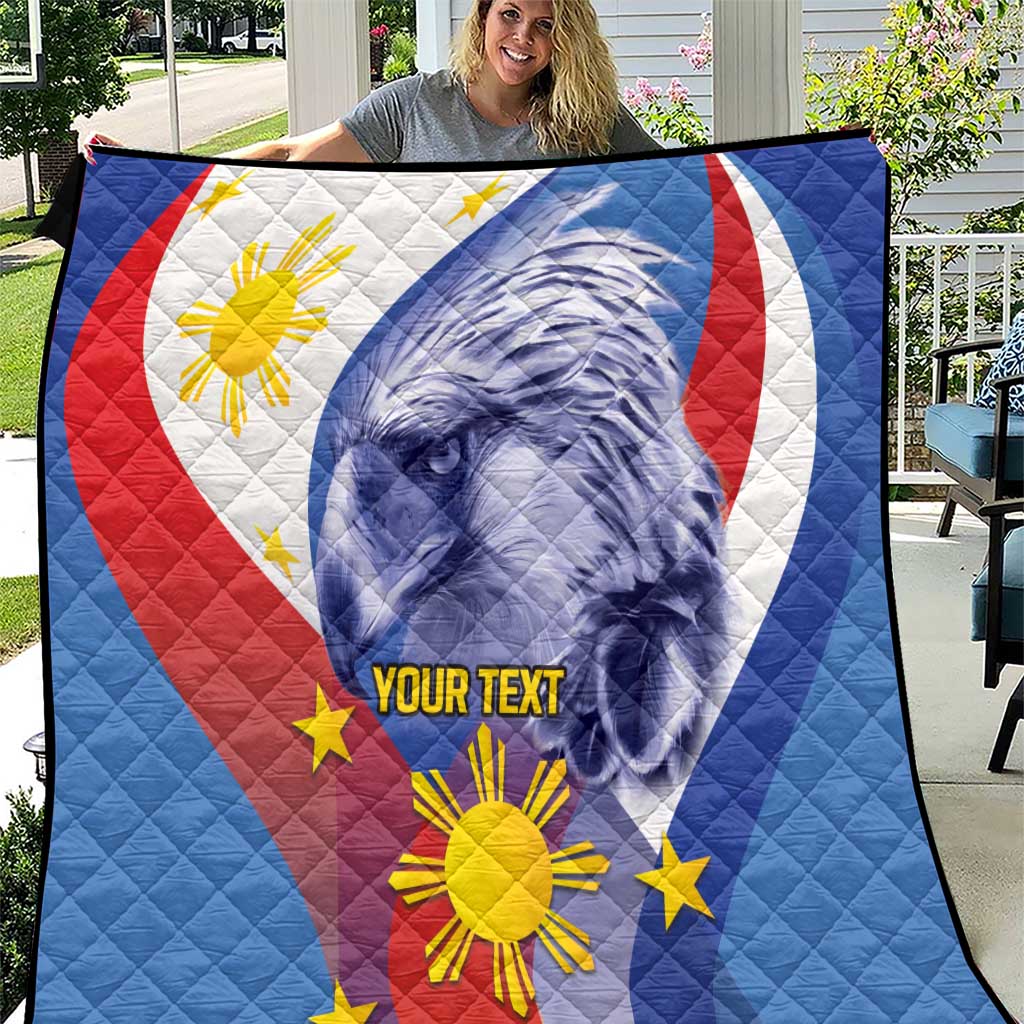 Personalized Philippines Eagle Week Quilt Filipino Eagle with Flag Motif