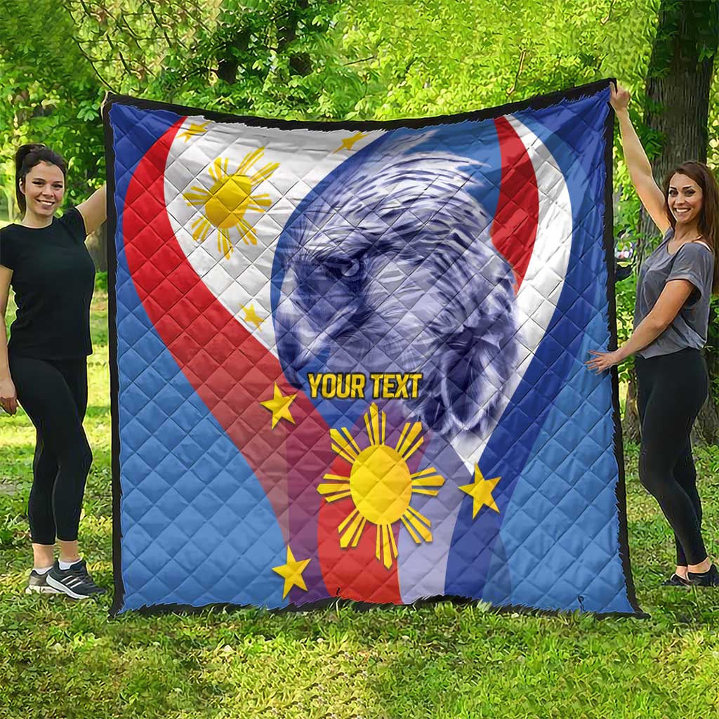 Personalized Philippines Eagle Week Quilt Filipino Eagle with Flag Motif