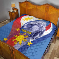 Personalized Philippines Eagle Week Quilt Filipino Eagle with Flag Motif
