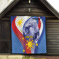 Personalized Philippines Eagle Week Quilt Filipino Eagle with Flag Motif