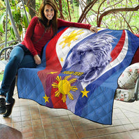 Personalized Philippines Eagle Week Quilt Filipino Eagle with Flag Motif