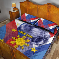 Personalized Philippines Eagle Week Quilt Bed Set Filipino Eagle with Flag Motif