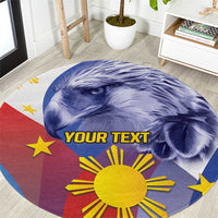 Personalized Philippines Eagle Week Round Carpet Filipino Eagle with Flag Motif
