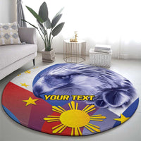 Personalized Philippines Eagle Week Round Carpet Filipino Eagle with Flag Motif