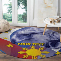 Personalized Philippines Eagle Week Round Carpet Filipino Eagle with Flag Motif